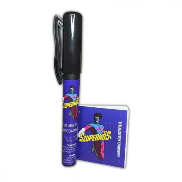 Superhero magömlés-késleltető utazó spray toll
