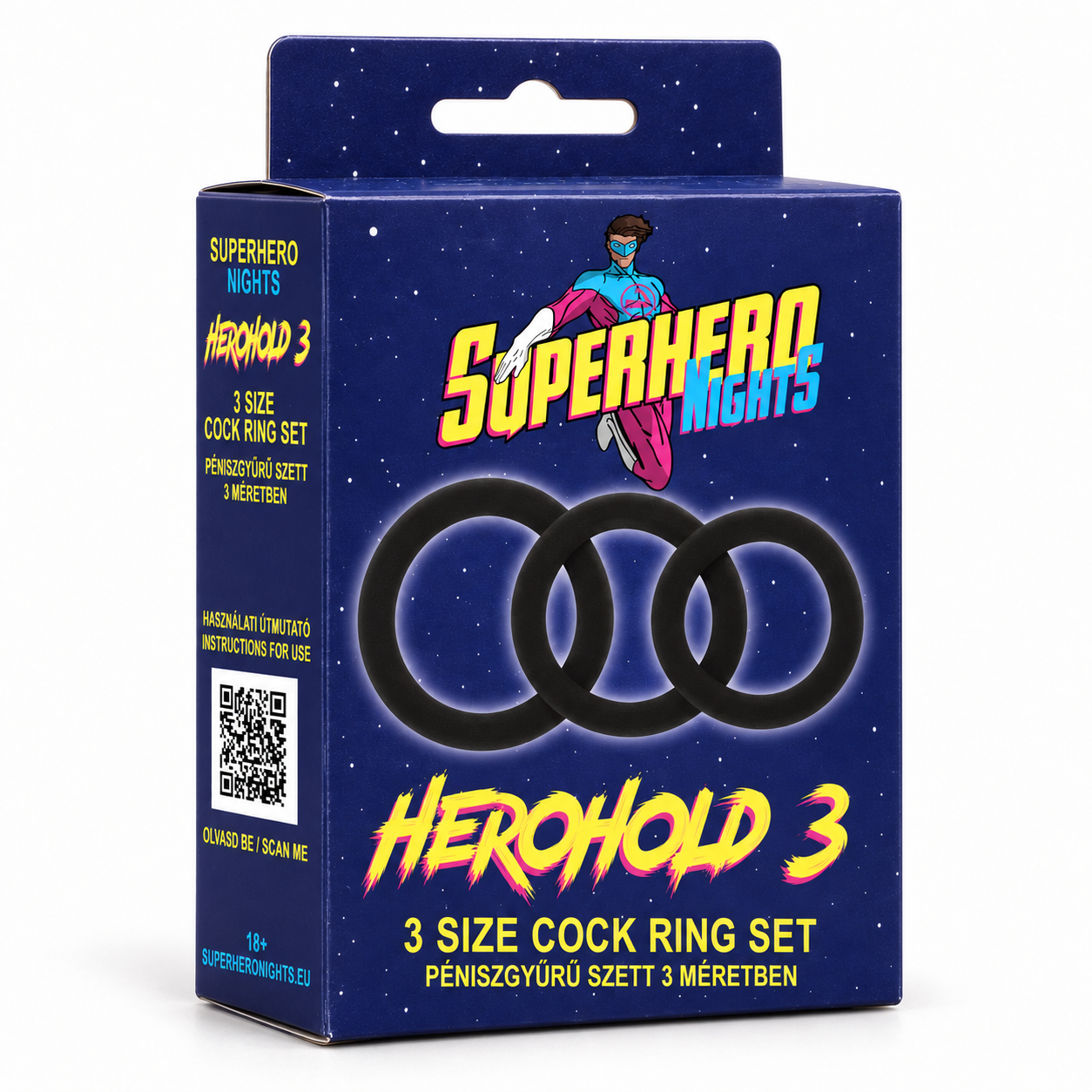 Superhero Nights Herohold 3 péniszgyűrű szett – 6